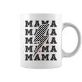 Mama Lightning Bolt Checkered Pattern Coffee Mug