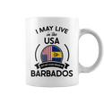 May Live In Usa But My Story Began In Barbados Flag Gift Gift For Womens Coffee Mug