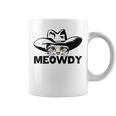 Meowdy Funny Mashup Between Meow And Howdy Cat Meme Coffee Mug