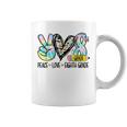 Peace Love Eighth Grade Tie Dye Student Teacher Coffee Mug