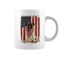 Pug American Flag 4Th Of July Independence Coffee Mug