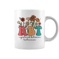 Registered Behavior Technician Rbt Retro Groovy Wildflowers Coffee Mug