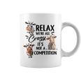 Relax Were All Crazy Its Not A Competition Cow Coffee Mug