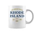 Rhode Island Pride State Flag Native Ocean State Coffee Mug