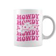 Rodeo White Howdy Western Retro Cowboy Hat Southern Cowgirl Coffee Mug