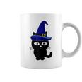Scary Halloween Black Cats Wizard Witch Kitty Cat Coffee Mug