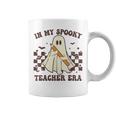 In My Spooky Teacher Era Groovy Hippie Retro Ghost Halloween Coffee Mug