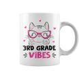 Third 3Rd Grade Vibes Back To School Cute Cat Cute For Girls Coffee Mug