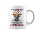 Never Underestimate A Woman Who Loves Elephants September Coffee Mug