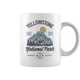 Vintage Retro Yellowstone National Park Hiking Coffee Mug