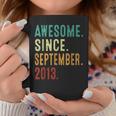 10 Year Old Awesome Since September 2013 10Th Birthday Coffee Mug Funny Gifts