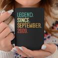 14 Years Old Legend Since September 2009 14Th Birthday Coffee Mug Funny Gifts