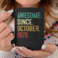 45 Year Old Awesome Since October 1978 45Th Birthday Coffee Mug Unique Gifts