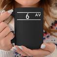 6Th Avenue New York City Street Name Sign Coffee Mug Unique Gifts