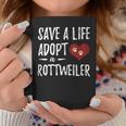 Adopt A Rottweiler Funny Rescue Dog Coffee Mug Unique Gifts