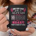 Aliyah Name Gift And God Said Let There Be Aliyah Coffee Mug Funny Gifts