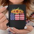 American Flag Sunflower 4Th Of July Independence Usa Day Coffee Mug Unique Gifts