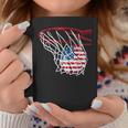 American Patriotic Basketball 4Th Of July Us Flag Men Boys Coffee Mug Funny Gifts