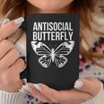 Antisocial Butterfly Introverted Coffee Mug Unique Gifts