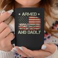 Armed And Dadly Funny Dadly Fathers Day Coffee Mug Unique Gifts