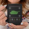 Army Tank Ugly Sweater Christmas Coffee Mug Unique Gifts