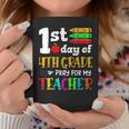 Back To School 1St Day Of 4Th Grade Pray For My Teacher Kids Coffee Mug Funny Gifts