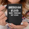 Barbadian Blood Runs Through My Veins Novelty Sarcastic Word Coffee Mug Personalized Gifts