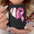Baseball Heart Pink Ribbon Warrior Breast Cancer Awareness Coffee Mug Unique Gifts