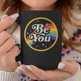 Be You Rainbow Flag Galaxy Lgbtq Pride Gay Lgbt Ally Pride Coffee Mug Unique Gifts