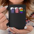 Beer American Flag Drinking Gay Pride Lesbian Lgbt Rainbow Coffee Mug Unique Gifts