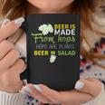 Beer Is From Hops Beer Equals Salad Alcoholic Party Coffee Mug Unique Gifts