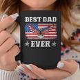 Best Dad Ever With Us American Flag Fathers Day Eagle Coffee Mug Funny Gifts