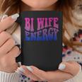 Bi Wife Energy Bisexual Pride Bisexual Flag Retro Vintage Coffee Mug Unique Gifts