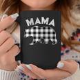 Black And White Buffalo Plaid Mama Bear Christmas Pajama Coffee Mug Funny Gifts