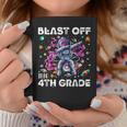 Blast Off Into 4Th Grade First Day Of School Space Rocket Coffee Mug Funny Gifts