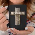 Blessed Dad Fathers Day Cross Christian Papa Pop Husband Coffee Mug Funny Gifts