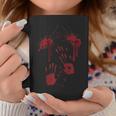 Blood Splatter Bloody Hands Scary Halloween Scary Halloween Coffee Mug Unique Gifts