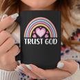 Boho Rainbow For Women Trust God Have Faith Christian Faith Funny Gifts Coffee Mug Unique Gifts