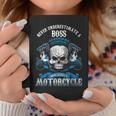 Boss Biker Never Underestimate Motorcycle Skull Coffee Mug Funny Gifts