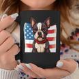 Boston Terrier Dog Patriotic Puppy American Flag 4Th Of July Coffee Mug Unique Gifts