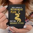 Burmese Python Retirement For Snake Owners Coffee Mug Unique Gifts