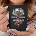 California Home Maryland Roots State Tree Flag Gift Coffee Mug Unique Gifts