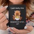 Capybara Ramen Lover Capybaras And Ramen Coffee Mug Unique Gifts