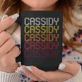 Cassidy Retro Wordmark Pattern Vintage Style Coffee Mug Unique Gifts