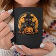 Cat Lovers Halloween Costume Black Cat Witch Halloween Coffee Mug Unique Gifts