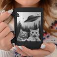 Cat Selfie With Alien Ufo Spaceship Cat Lovers Coffee Mug Funny Gifts