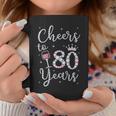 Cheers To 80 Years 1939 80Th Birthday For Coffee Mug Funny Gifts