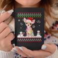 Chihuahua Christmas Dog Light Ugly Sweater Short Sleeve Coffee Mug Funny Gifts
