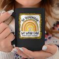 Childhood In September We Wear Gold Rainbow Childhood Cancer Coffee Mug Funny Gifts