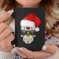Christmas Hat Santa Day Of The Dead Sugar Skull Party Coffee Mug Unique Gifts